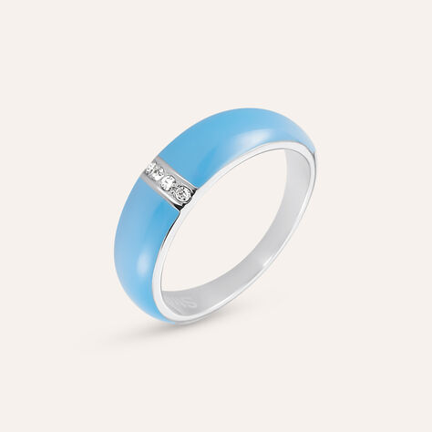 Anello Fascia Lady Sweet Acciaio Cristallo - Anelli con Pietre Donna | Stroili
