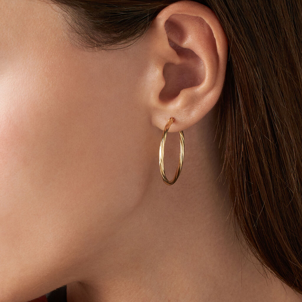 Orecchini A Cerchio Toujours Oro Giallo - Orecchini a Cerchio Donna | Stroili