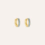 Orecchini A Cerchio Toujours Oro Giallo Cubic Zirconia
