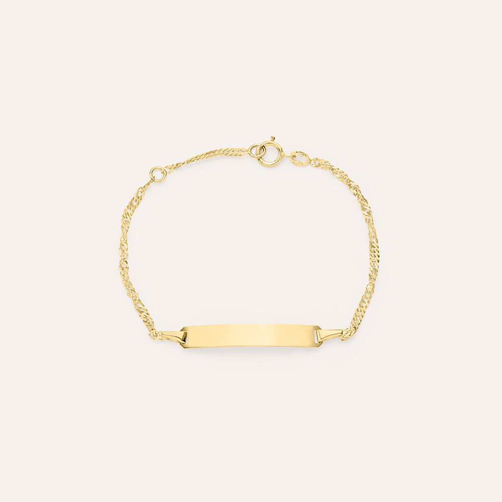 Bracciale Con Targhetta Holy Oro Giallo