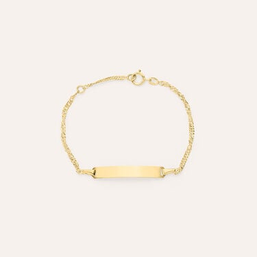 Bracciale Con Targhetta Holy Oro Giallo