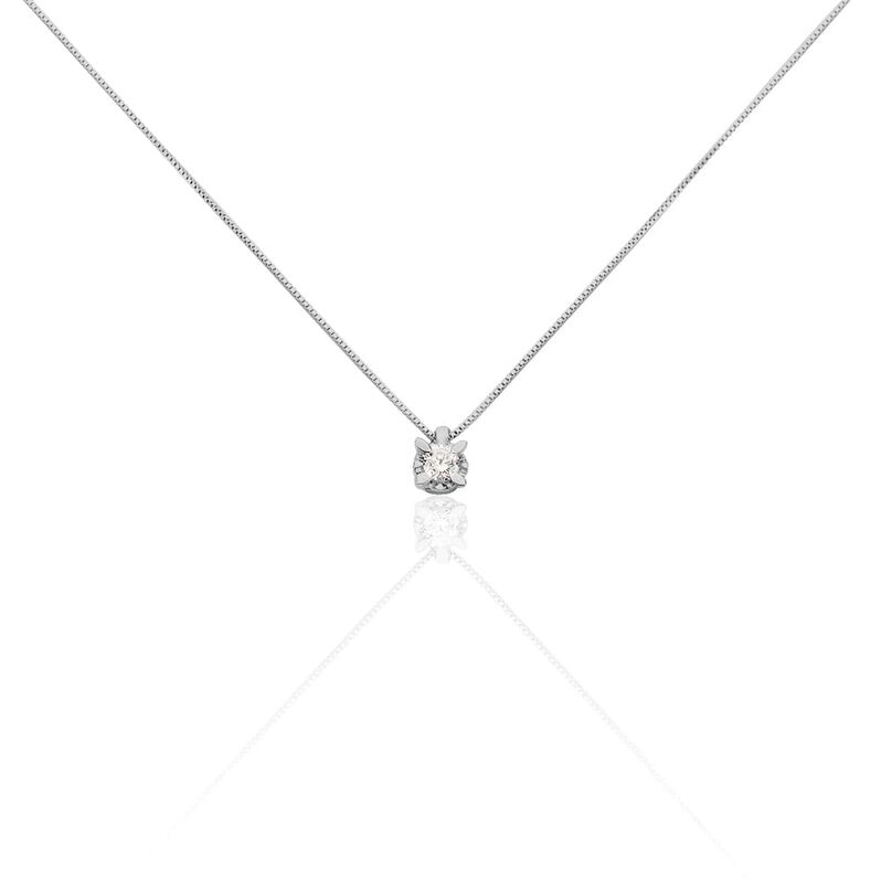 Collana Punto Luce Diamazing Oro Bianco Diamante - Collane Punto Luce Donna | Stroili