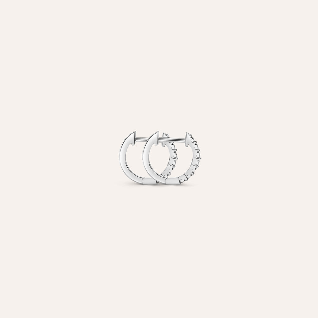 Orecchini A Cerchio Sophia Oro Bianco Diamante - Orecchini a Cerchio Donna | Stroili