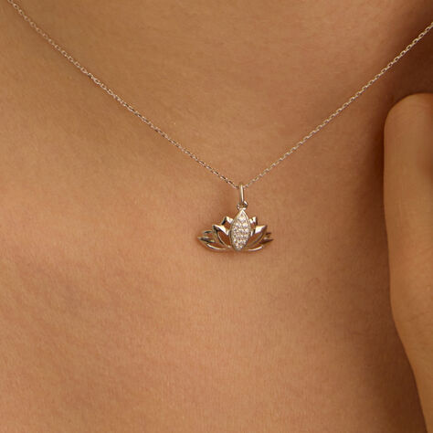 Collana Claire Oro Bianco Cubic Zirconia - Collane Donna | Stroili