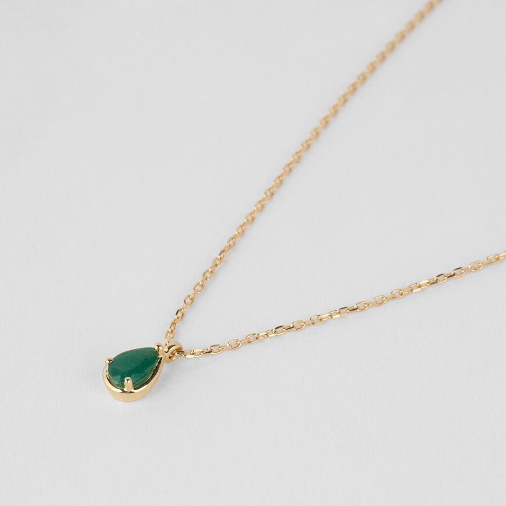Collana Punto Luce Charlotte Oro Giallo Smeraldo - Collane Punto Luce Donna | Stroili