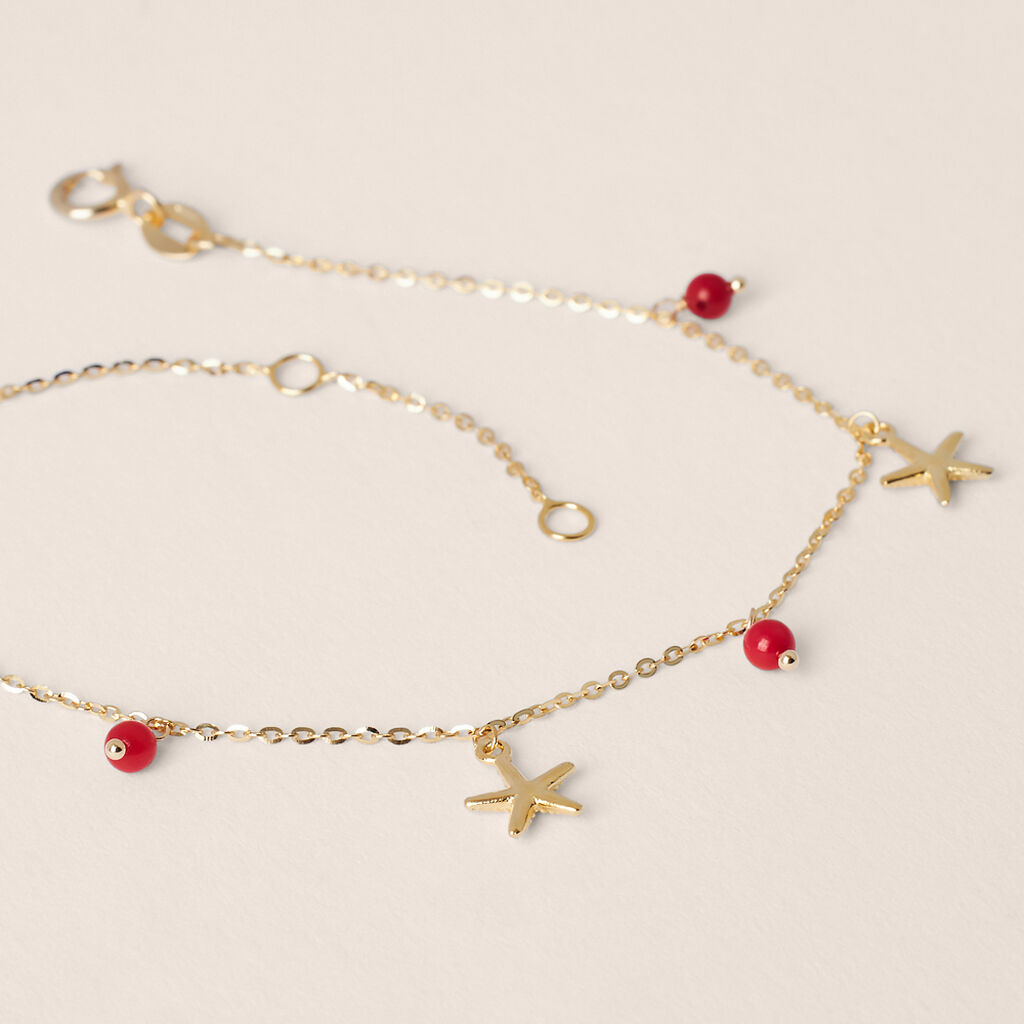 Bracciale Beverly Oro Giallo Corallo