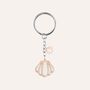 Portachiavi Lady Shine Acciaio Conchiglia