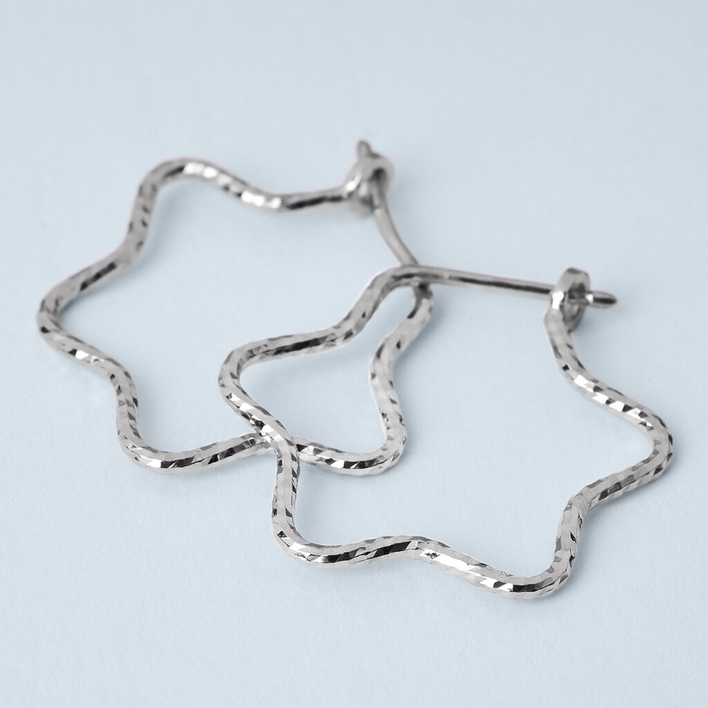 Orecchini A Cerchio Silver Collection Argento Rodiato - Orecchini a Cerchio Donna | Stroili