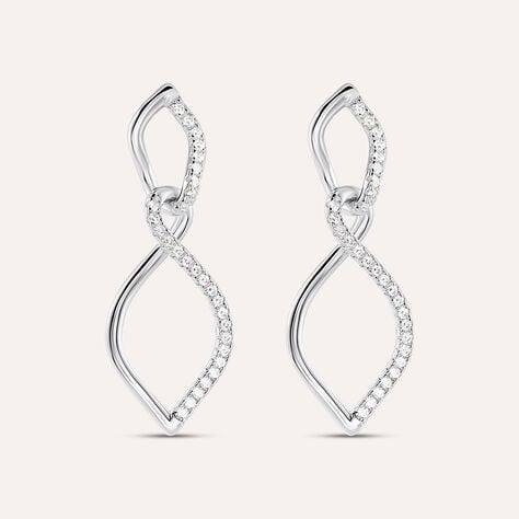 Orecchini Pendenti Silver Shine Argento Rodiato Cubic Zirconia - Orecchini Pendenti Donna | Stroili