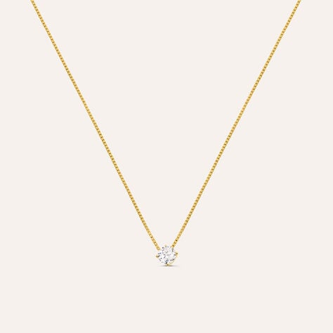 Collana Punto Luce Silver Glow Argento Dorato Cubic Zirconia - Collane Punto Luce Donna | Stroili