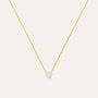 Collana Punto Luce Silver Glow Argento Dorato Cubic Zirconia