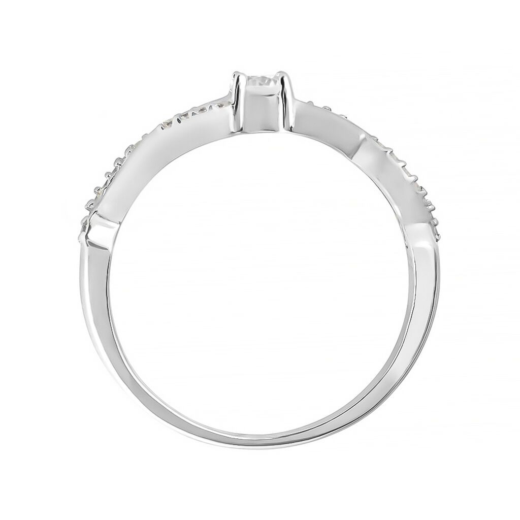 Anello Solitario Silver Elegance Argento Rodiato Cubic Zirconia - Anelli con Pietre Donna | Stroili