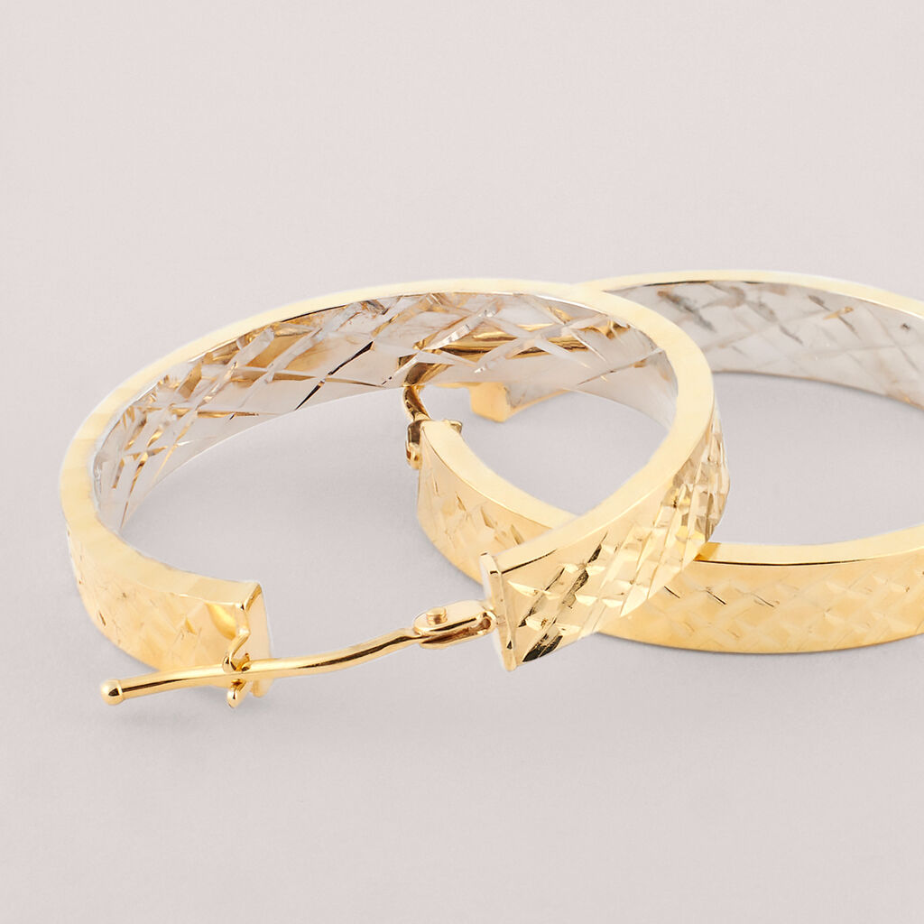 Orecchini A Cerchio Toujours Oro Bicolore