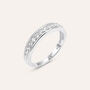 Anello Semi-eternity Silver Elegance Argento Rodiato Cubic Zirconia