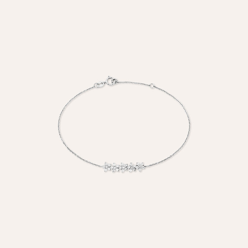 Bracciale Claire Oro Bianco Cubic Zirconia - Bracciali Amicizia Donna | Stroili