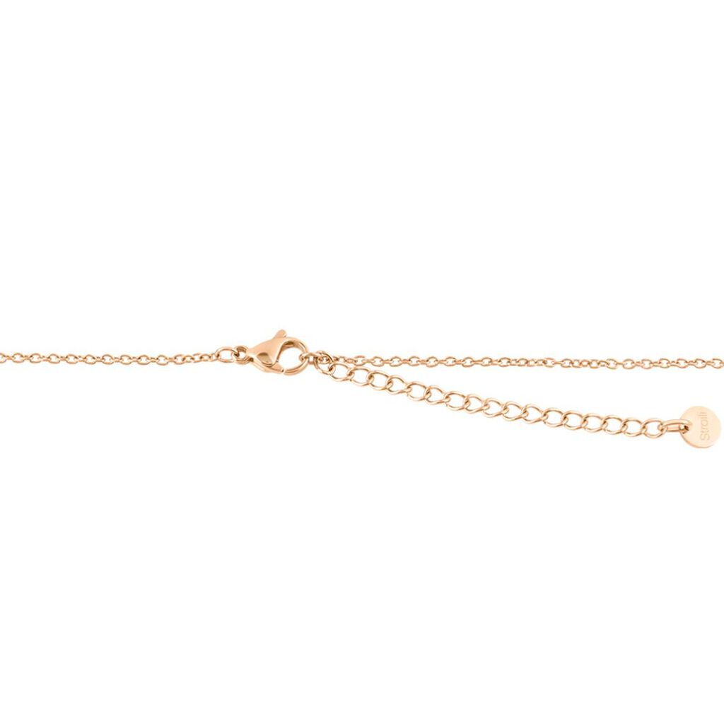 Collana Lady Message Acciaio Rosa Cristallo - Collane Donna | Stroili