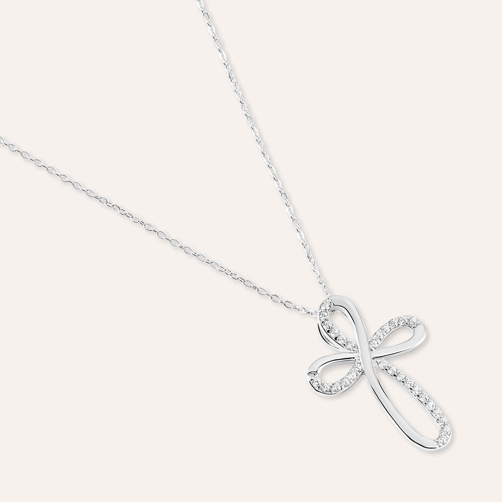 Collana Silver Shine Argento Rodiato Cubic Zirconia