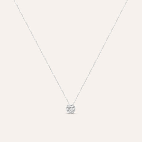 Collana Punto Luce Claire Oro Bianco Cubic Zirconia - Collane Punto Luce Donna | Stroili