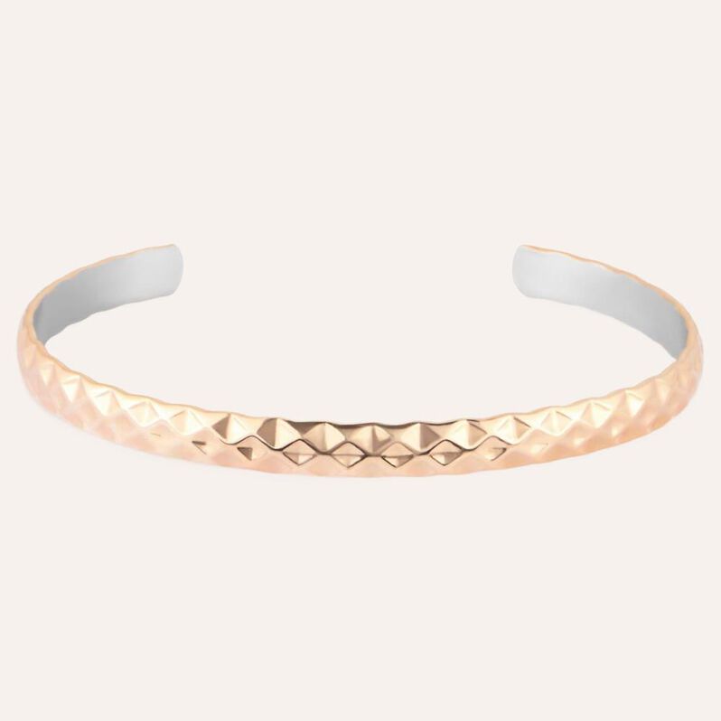 Bangle Lady Code Acciaio Bicolore Diamantato - Bracciali Donna | Stroili