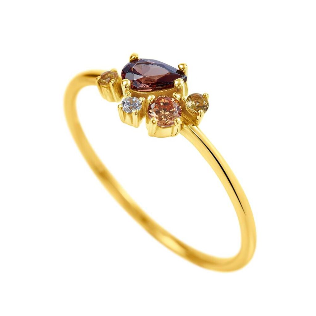Anello Fantasia Claire Oro Giallo Cubic Zirconia - Anelli con Pietre Donna | Stroili