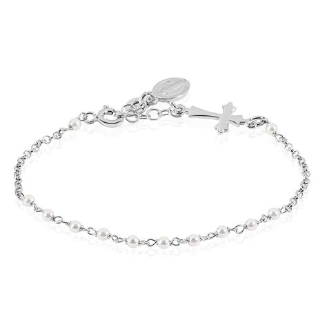 Bracciale Rosario Silver Soul Argento Rodiato Perla sintentica - Bracciali con Rosario Donna | Stroili