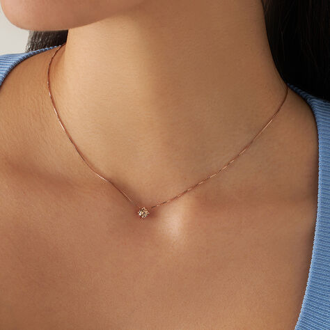Collana Punto Luce Silver Rainbow Argento Rosa Cubic Zirconia - Collane Punto Luce Donna | Stroili