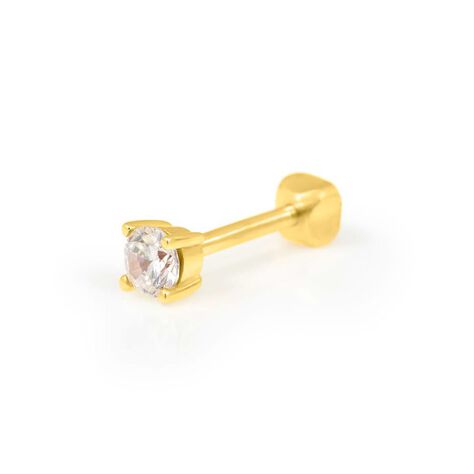 Piercing Orecchio Punto Luce Tragus Helix Conch Ear Shine Oro Giallo Cubic Zirconia - Piercing Orecchio Donna | Stroili