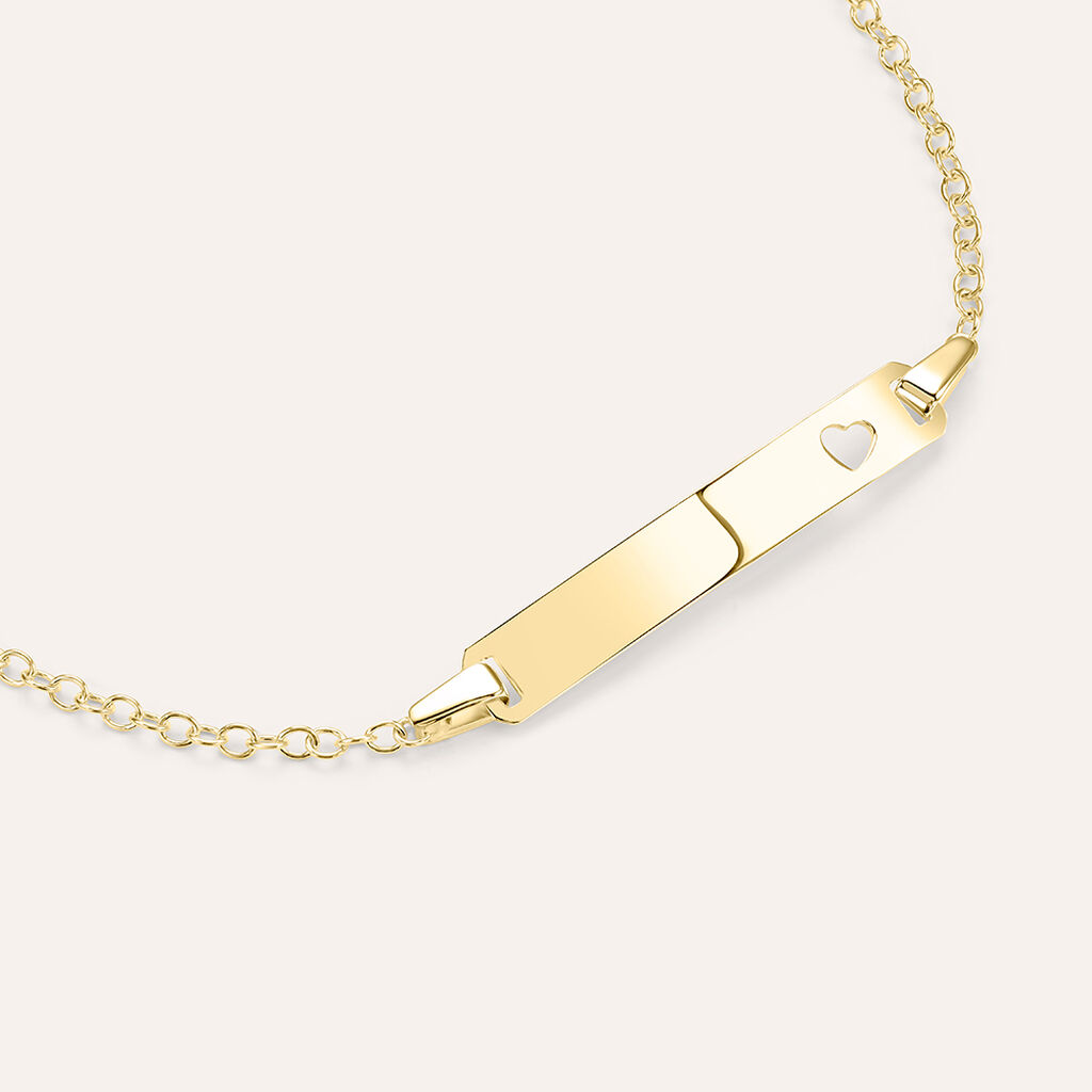 Bracciale Con Targhetta Religious Gold Oro Giallo - Bracciali Love Bambino | Stroili
