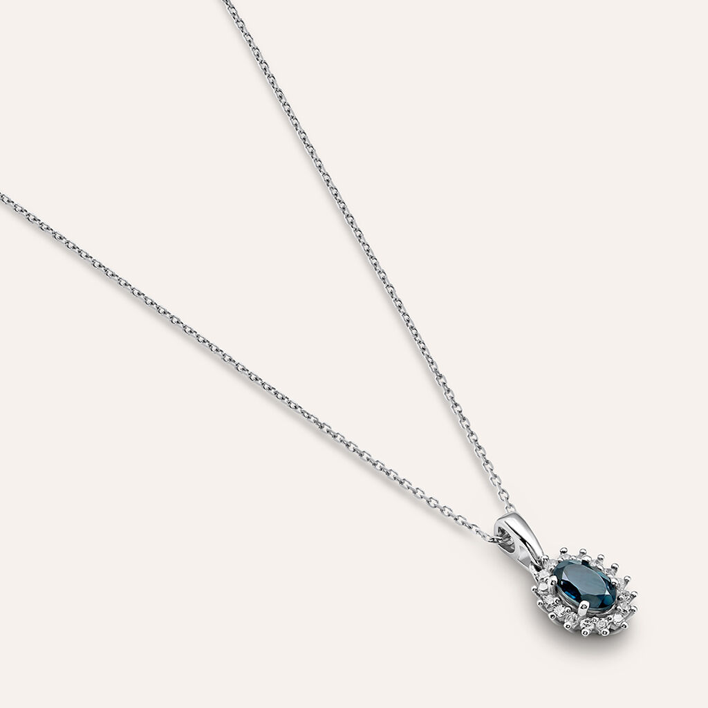 Collana Amélie Oro Bianco Topazio Cubic Zirconia - Collane Donna | Stroili