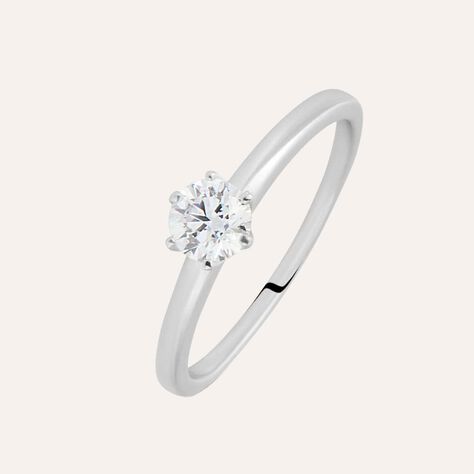 Anello Solitario Diamade Oro Bianco Diamante Lab-Grown - Anelli con Pietre Donna | Stroili