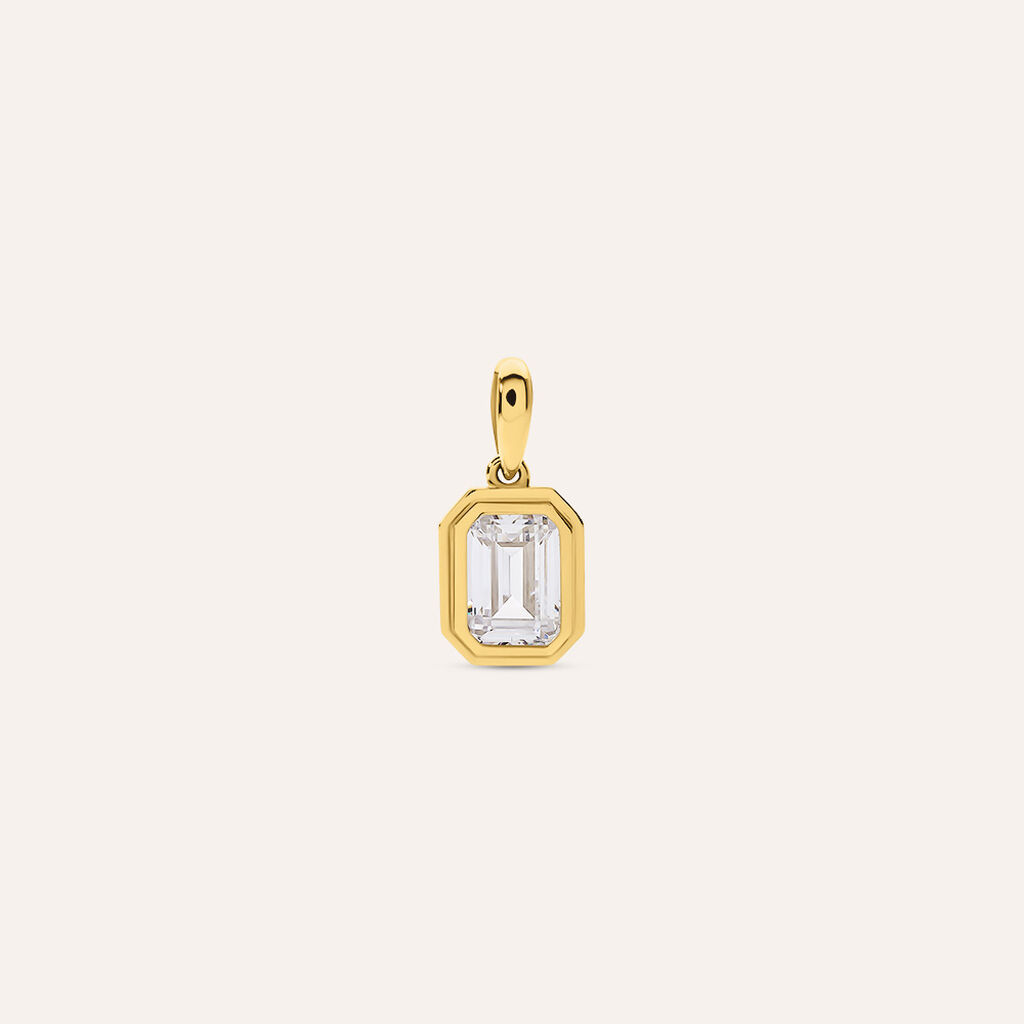 Pendente Po&egrave;me Oro Giallo Cubic Zirconia