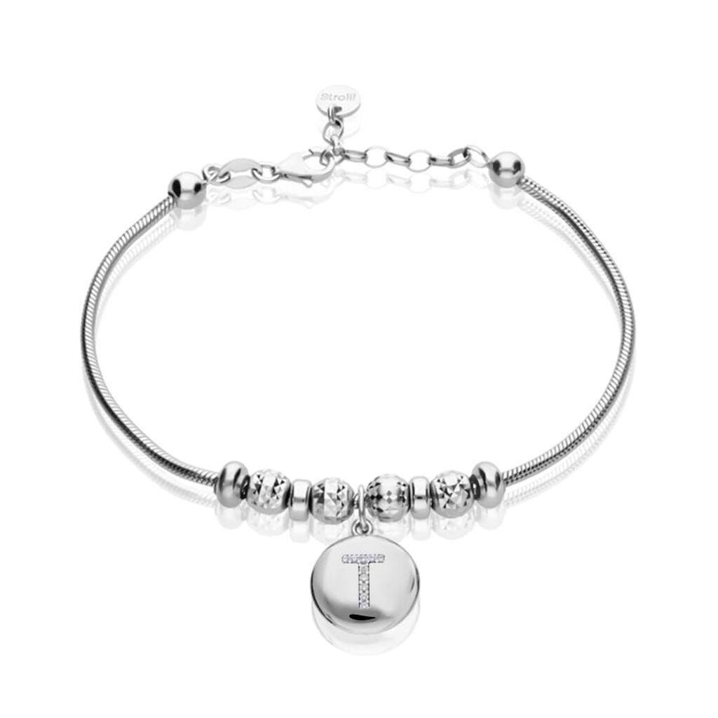 Pendente Love Beats Argento Rodiato Cubic Zirconia - Ciondoli con Incisione Donna | Stroili