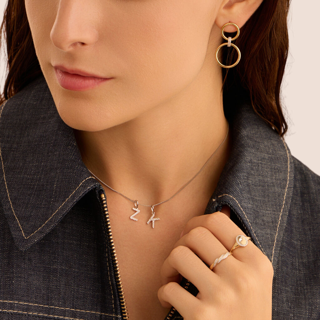 Pendente Sophia Oro Bianco Diamante