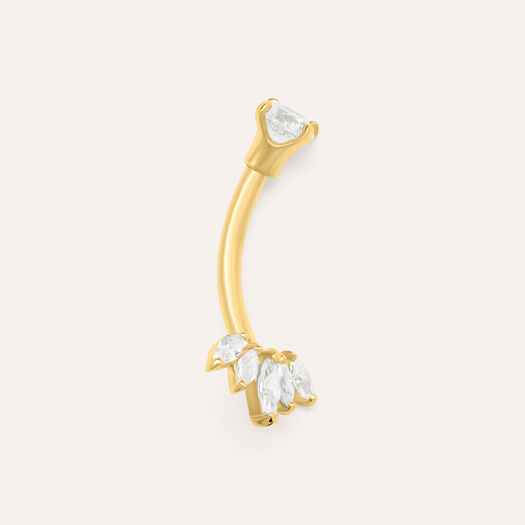 Piercing Ombelico Bon Ton Oro Giallo Cubic Zirconia - Gioielli Donna | Stroili