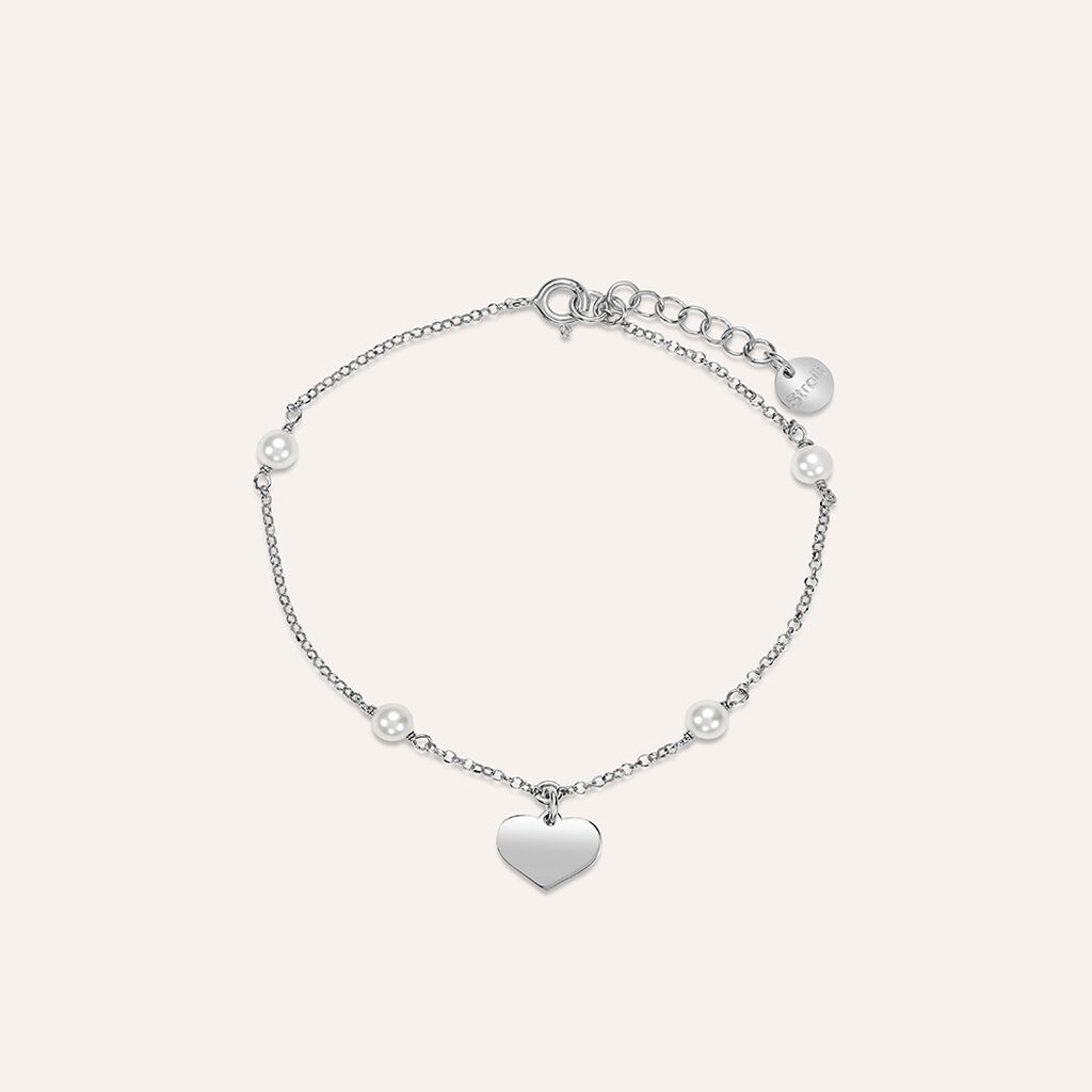 Bracciale Silver Pearls Argento Rodiato Perla sintentica