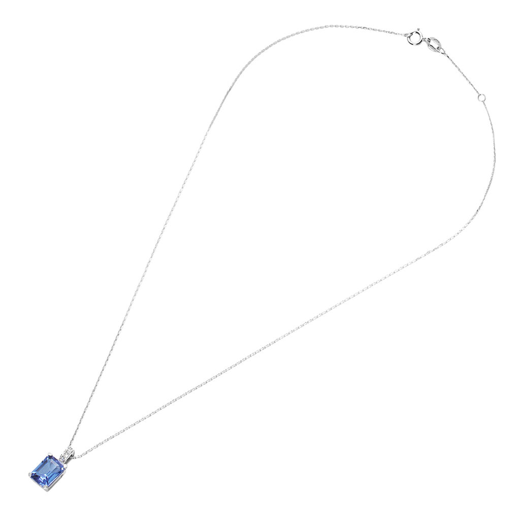 Collana Jasmine Oro Bianco Tanzanite Diamante - Collane Donna | Stroili