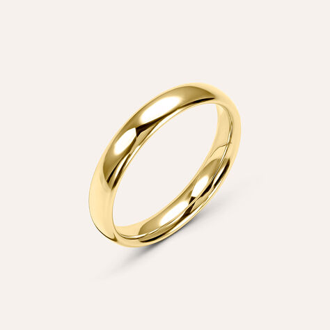 Fede Comoda Leggera 3.5 mm Oro Giallo - Anelli con Incisione Unisex | Stroili