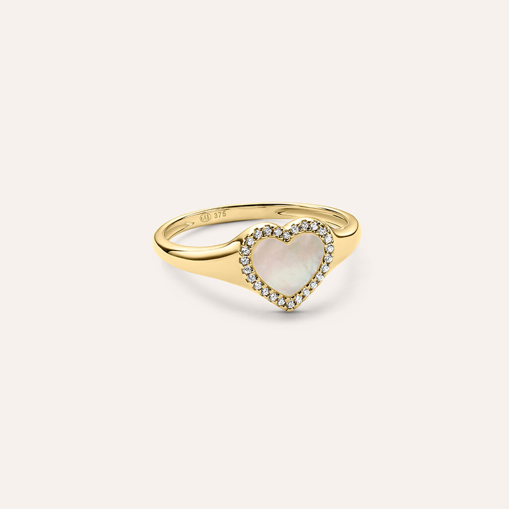 Anello Chevalier Beverly Oro Giallo Madreperla Cubic Zirconia - Anelli Chevalier Donna | Stroili