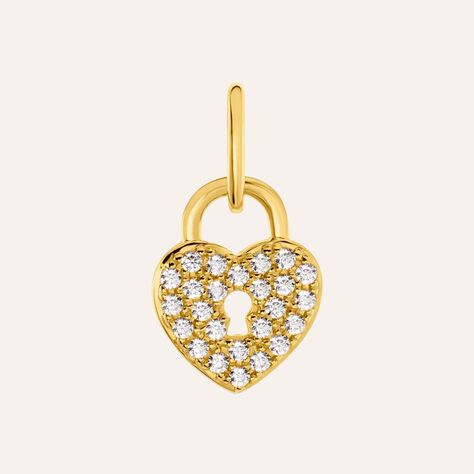 Pendente Poème Oro Giallo Cubic Zirconia - Ciondoli Donna | Stroili