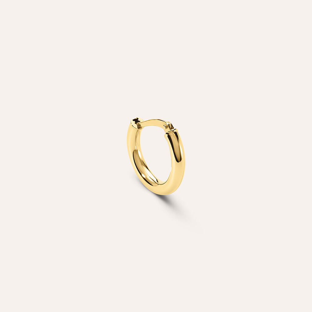 Orecchini A Cerchio Oro Giallo 333 (8kt) – Modello Singolo – Diametro 12mm – Finitura Lucida