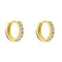 Orecchini A Cerchio Toujours Oro Giallo Cubic Zirconia