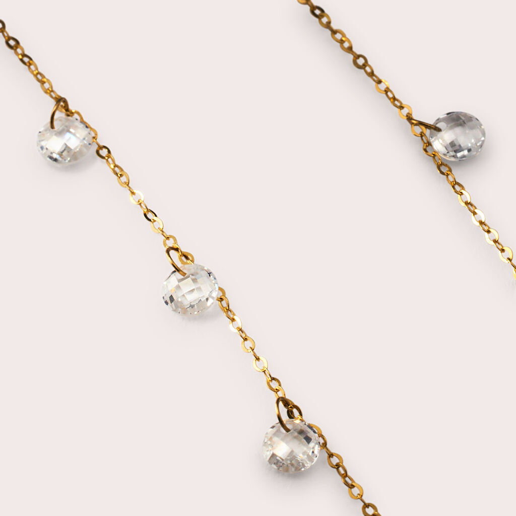 Collana Multi Punto Luce Claire Oro Giallo Cubic Zirconia - Collane Punto Luce Donna | Stroili