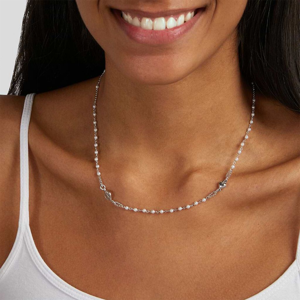 Collana Silver Soul Argento Rodiato Perla sintentica - Collane Donna | Stroili