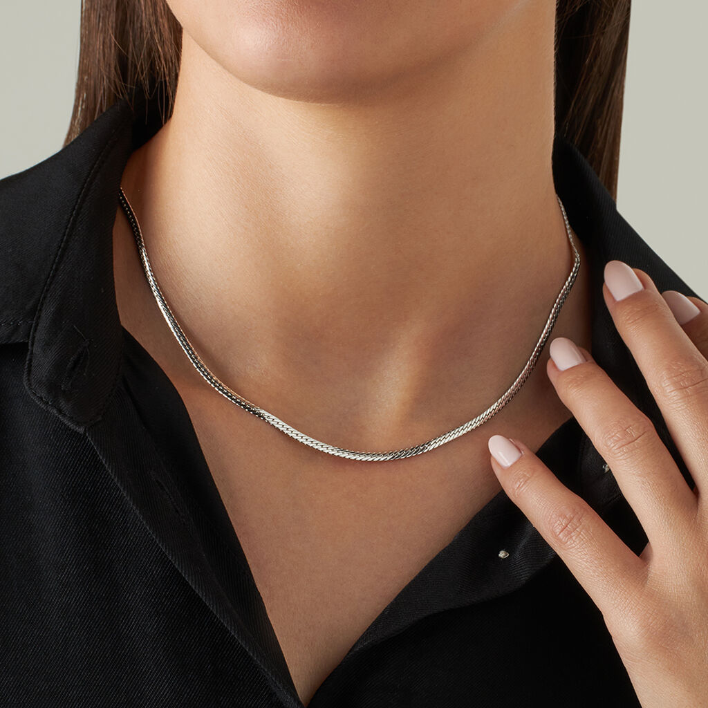 Catena Colette Oro Bianco - Collane Catena Donna | Stroili