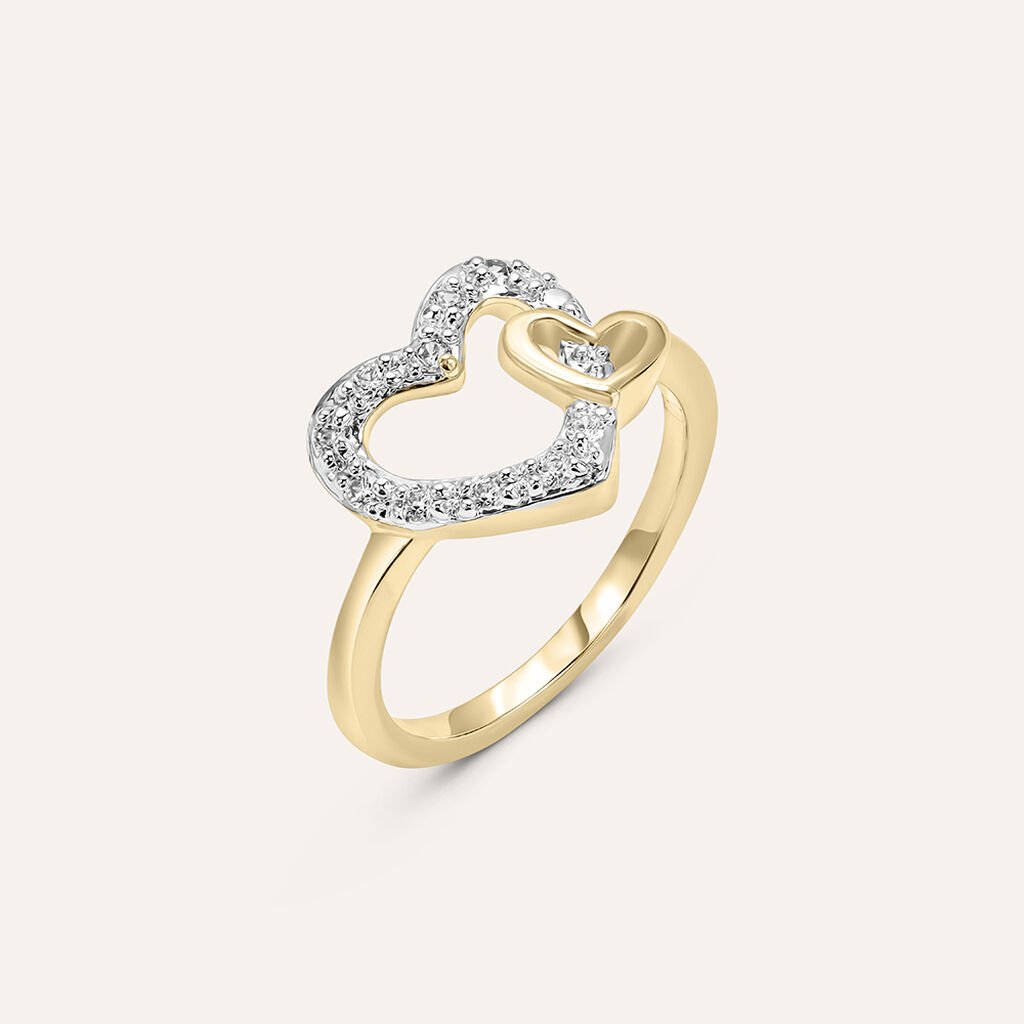 Anello Fantasia Golden Dream Placcato Oro Giallo Cubic Zirconia