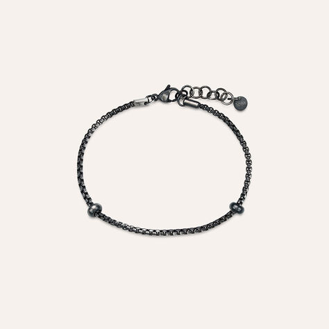 Bracciale Essential Code Acciaio Nero - Bracciali Uomo | Stroili