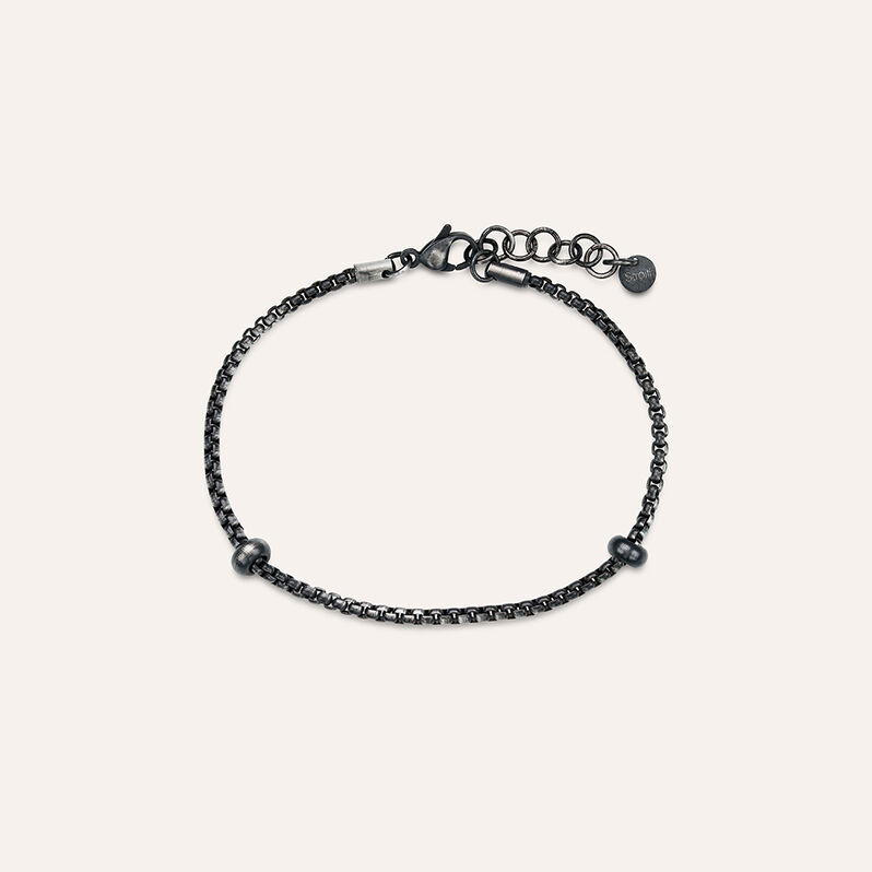 Bracciale Essential Code Acciaio Nero - Bracciali Uomo | Stroili