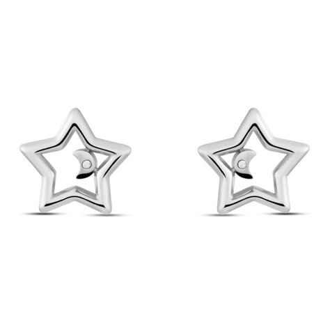 Orecchini Lobo Lady Chic Acciaio Cristallo - Orecchini a Lobo Donna | Stroili