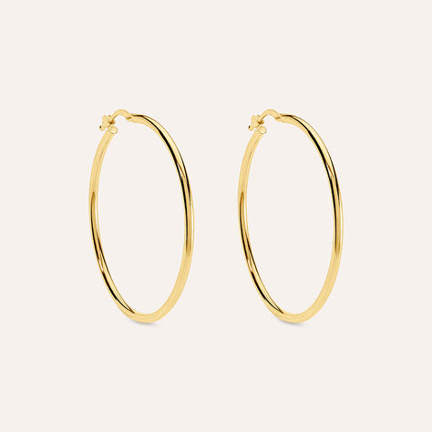 Orecchini A Cerchio Toujours Oro Bianco - Orecchini a Cerchio Donna | Stroili