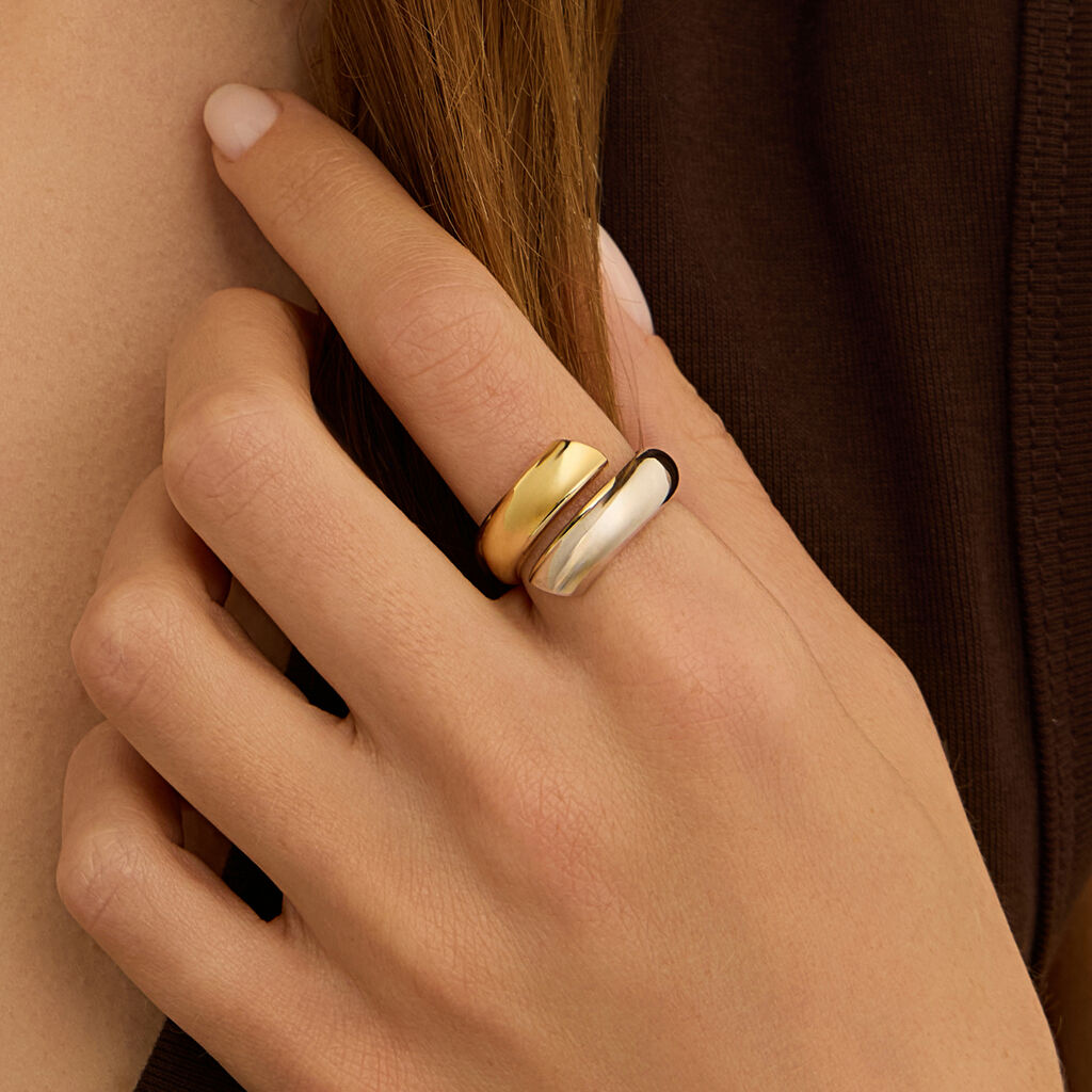 Anello Contrarie Isabelle Oro Bicolore - Gioielli Donna | Stroili
